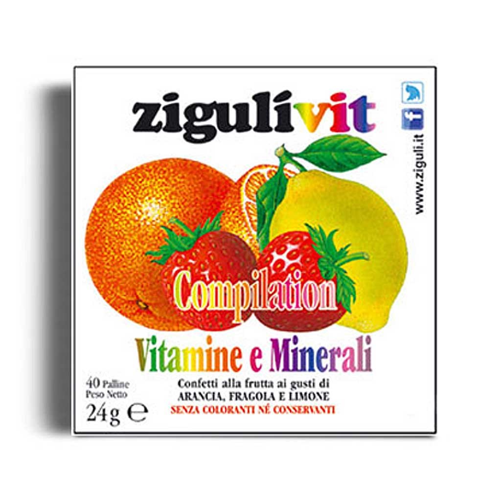 ZigulìVit Compilation, 40 palline - Integratore di vitamine bambini